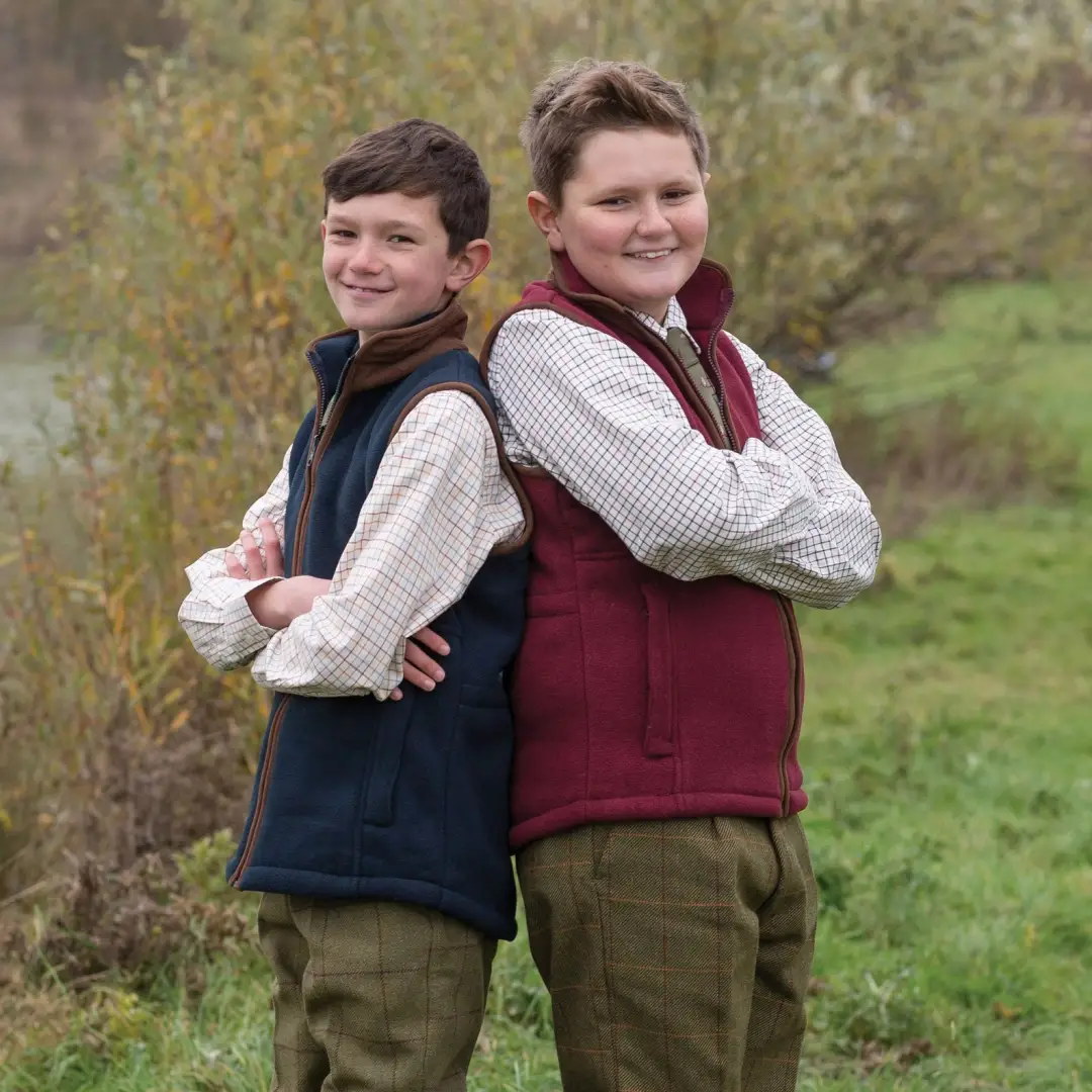 Alan Paine Aylsham Kids Fleece Waistcoat - Image 2