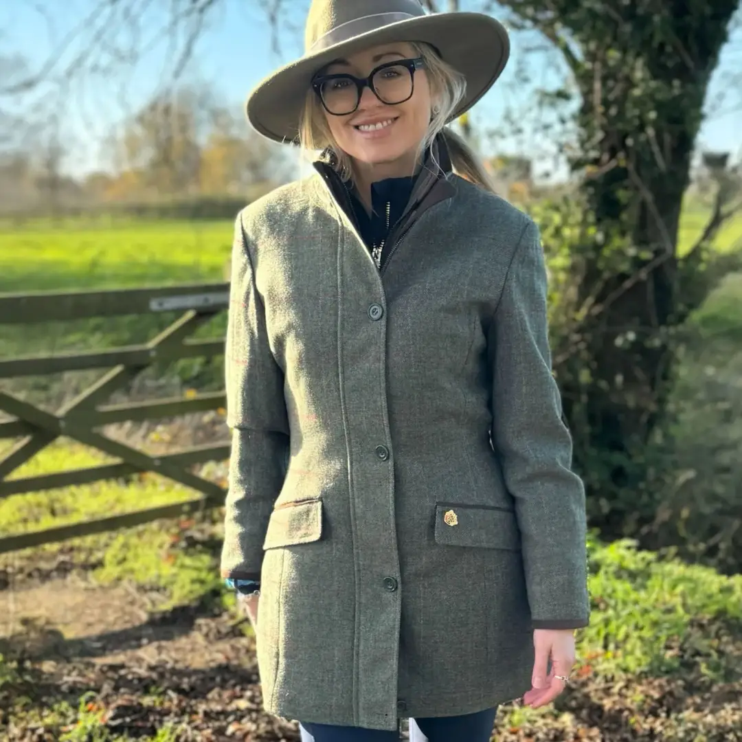 Alan Paine Combrook Ladies Tweed Field Jacket - Image 4