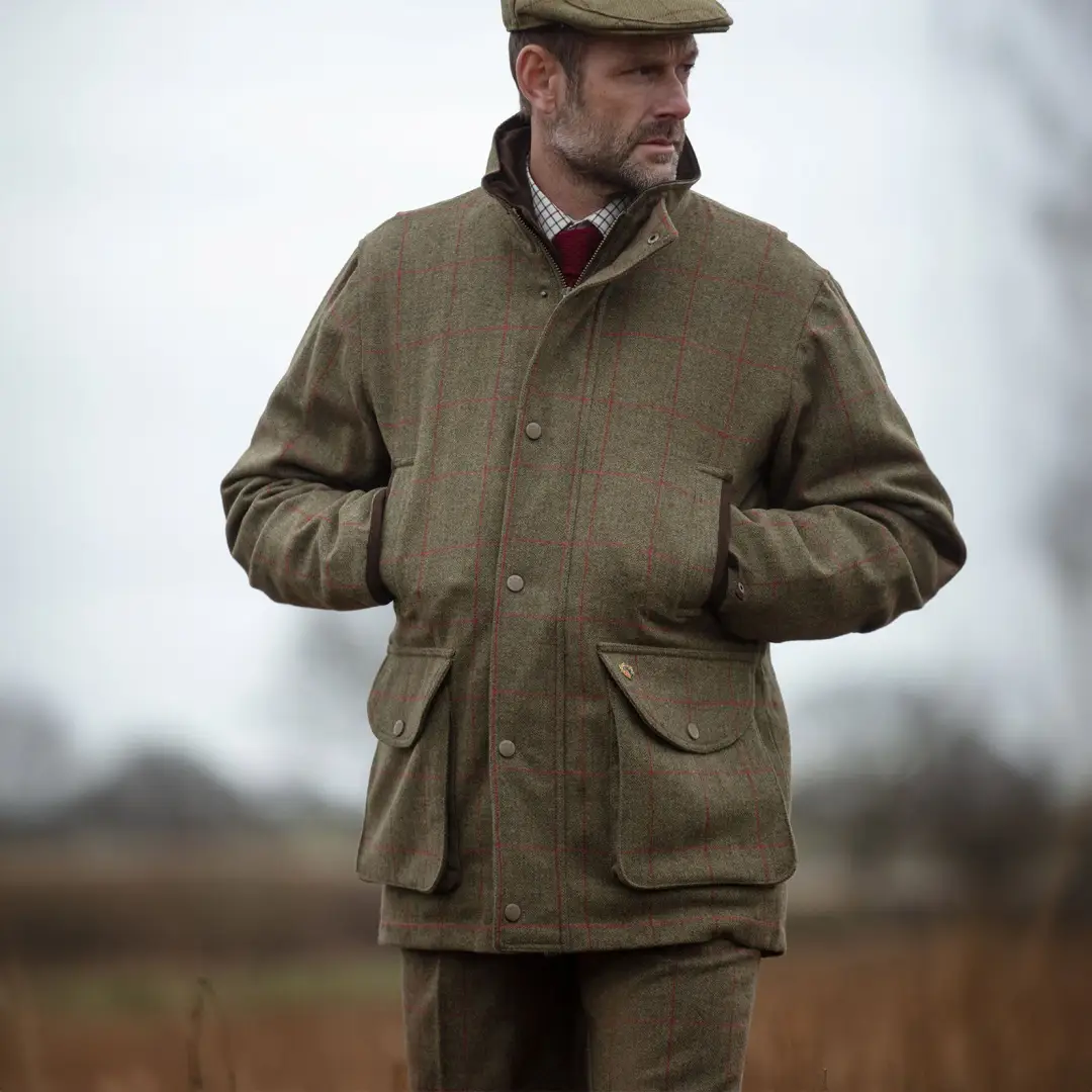 Alan Paine Combrook Men's Tweed Field Coat - Image 2