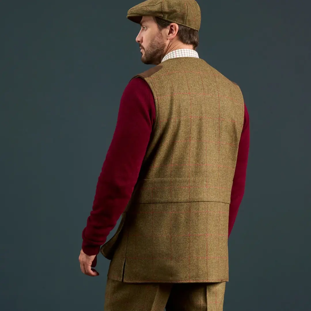 Alan Paine Combrook Men's Tweed Shooting Waistcoat - Image 6