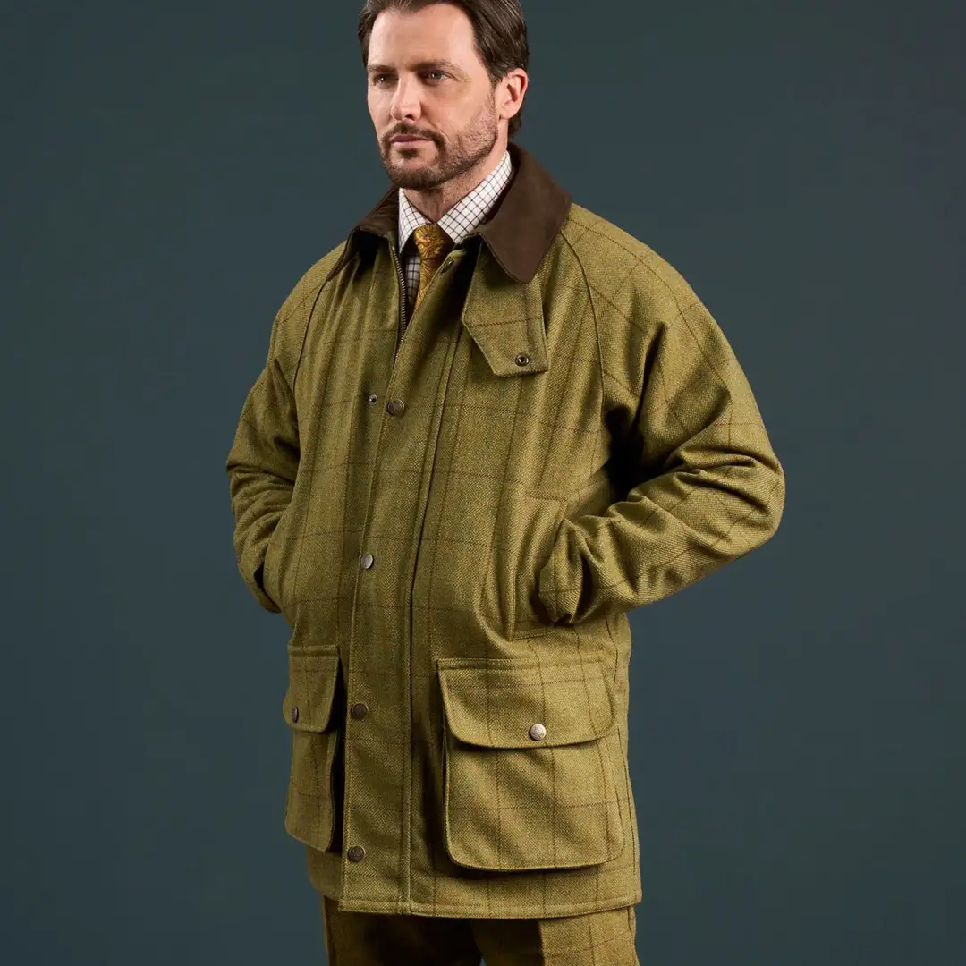 Alan Paine Men's Rutland Waterproof Tweed Coat - Image 3