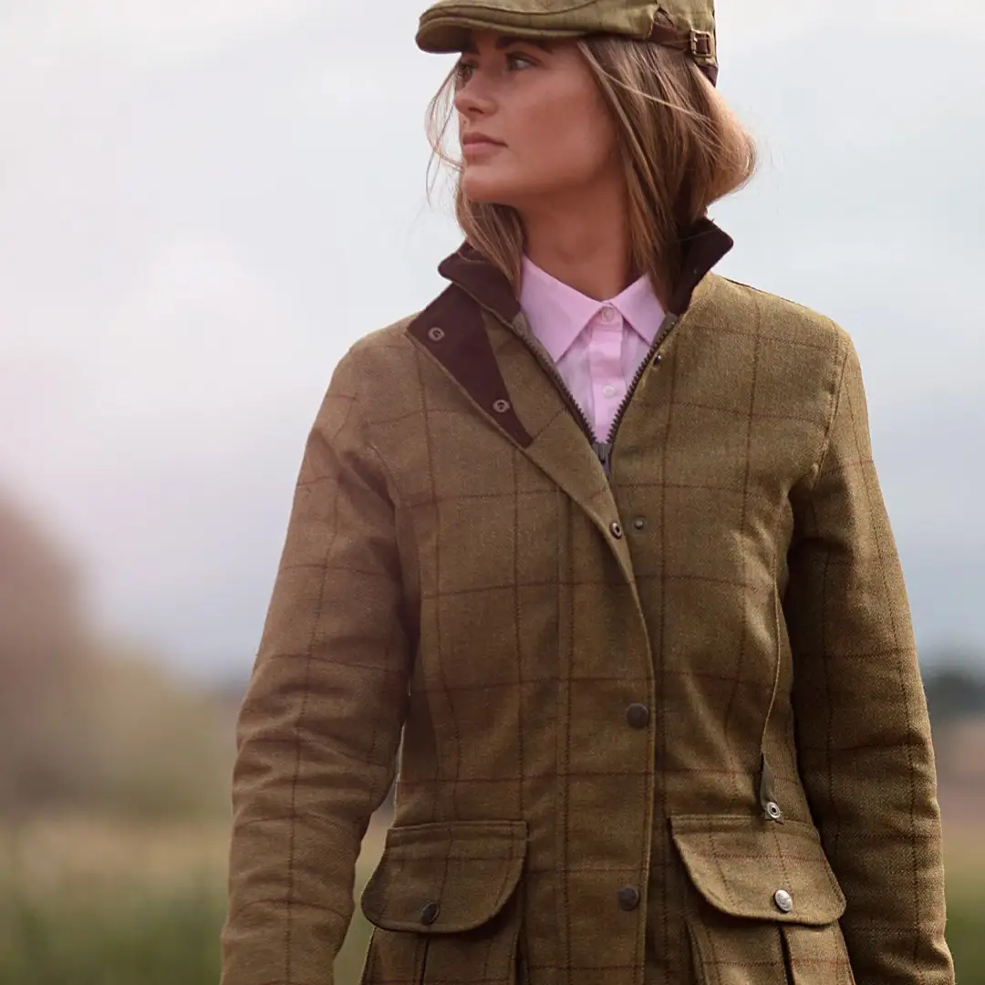 Alan Paine Rutland Ladies Tweed Waterproof Coat - Image 2