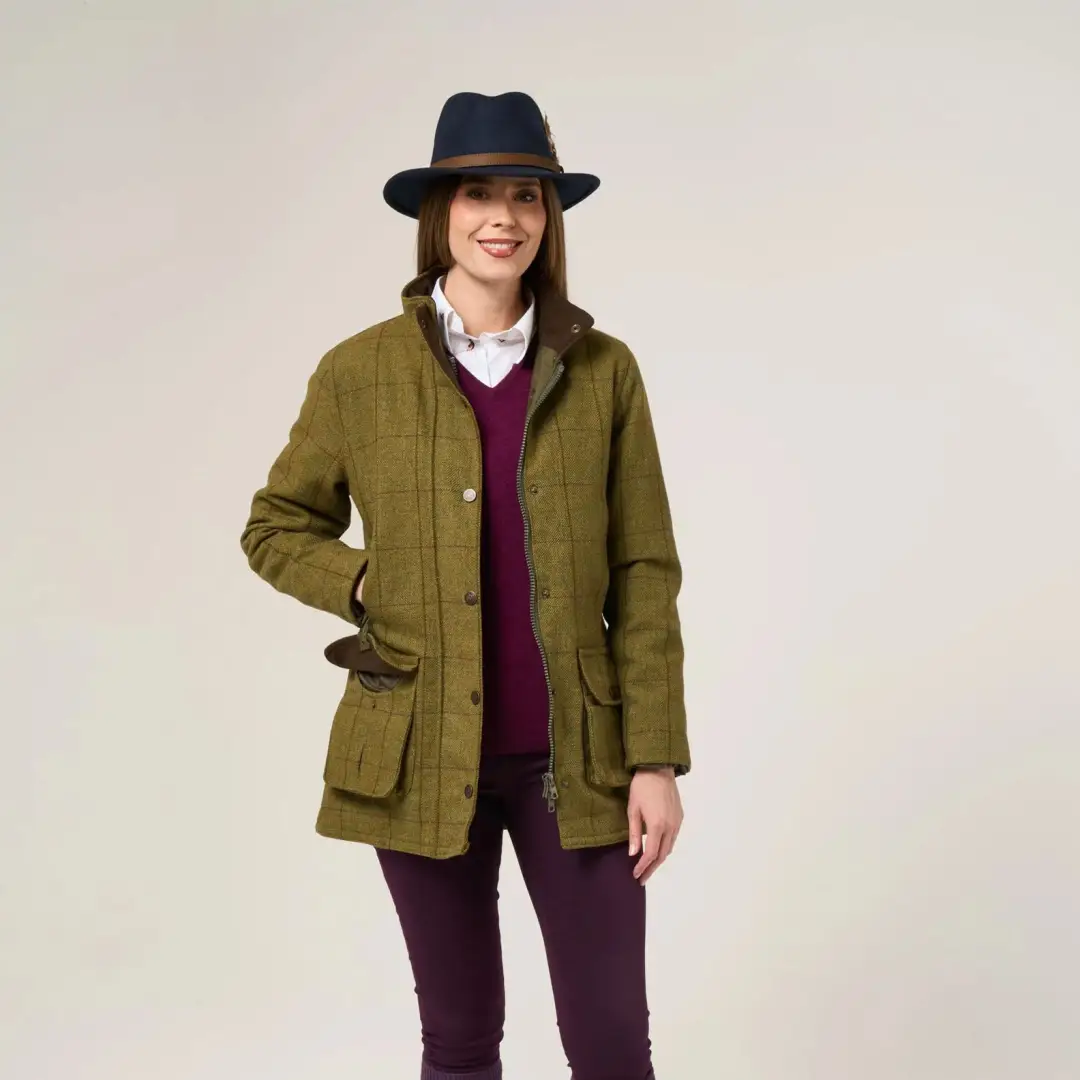 Alan Paine Rutland Ladies Tweed Waterproof Coat - Image 3