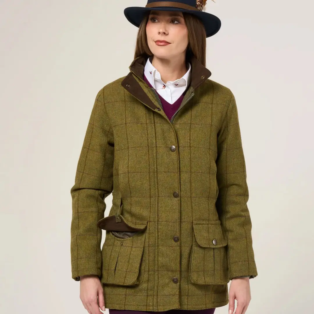 Alan Paine Rutland Ladies Tweed Waterproof Coat - Image 5