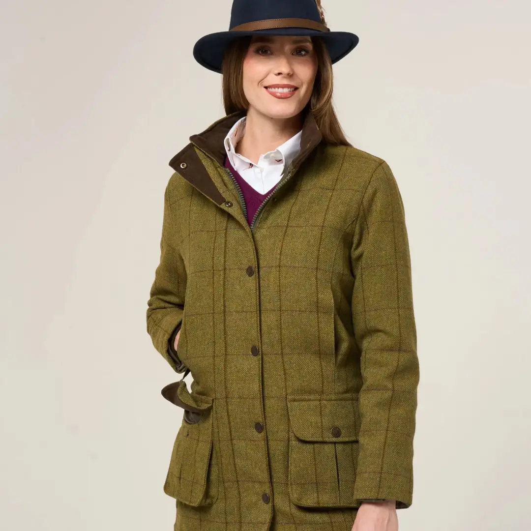 Alan Paine Rutland Ladies Tweed Waterproof Coat - Image 8