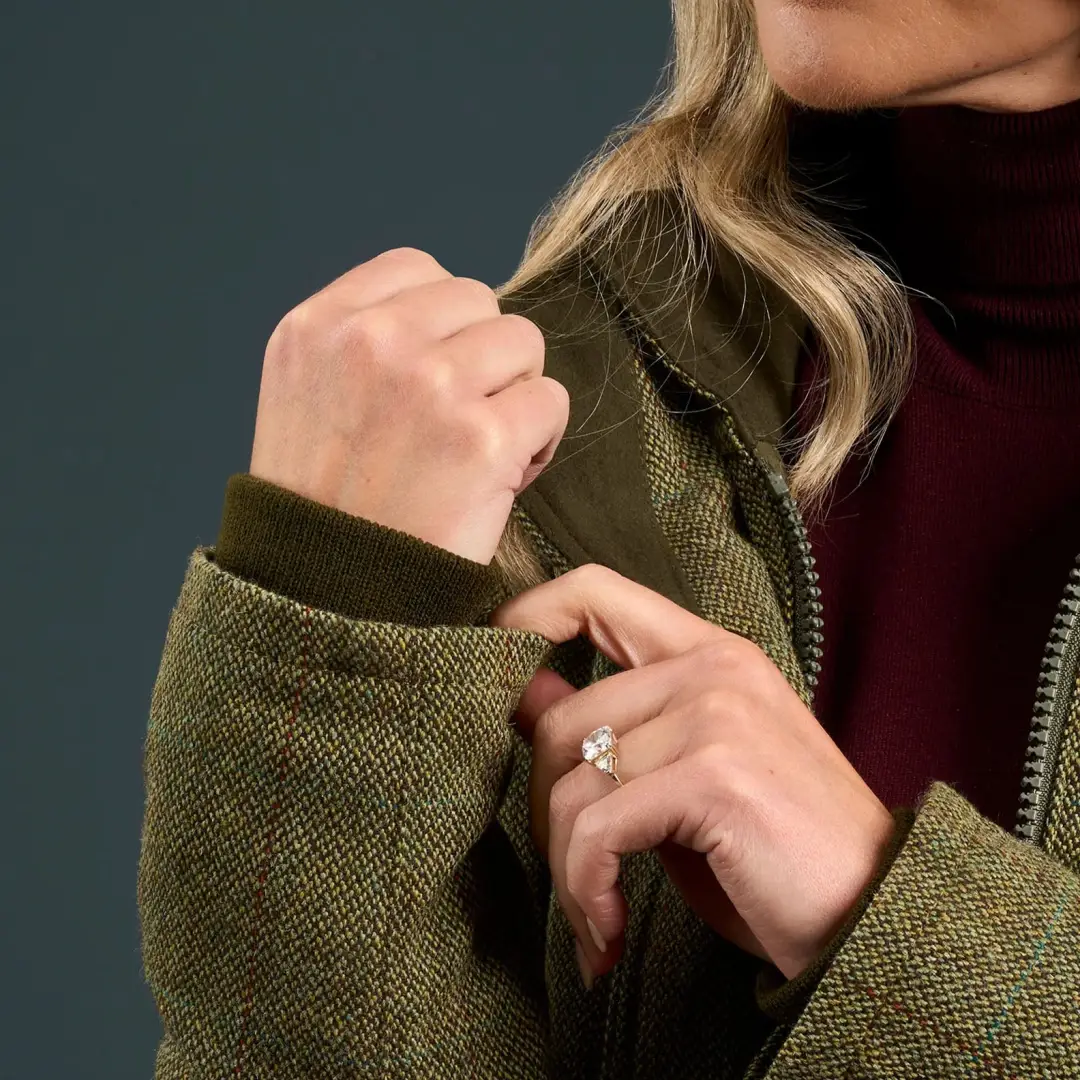 Alan Paine Rutland Ladies Tweed Waterproof Coat - Image 3