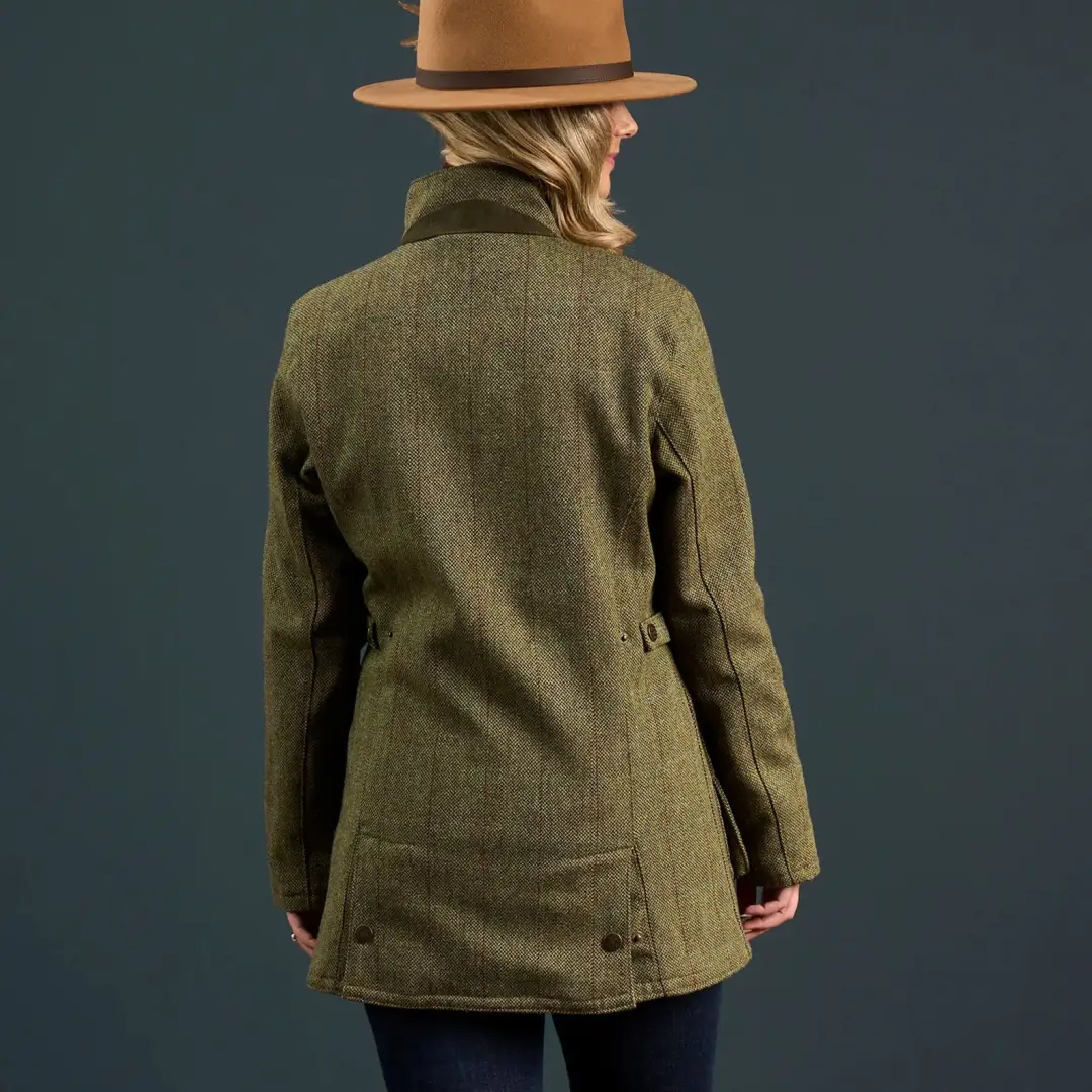 Alan Paine Rutland Ladies Tweed Waterproof Coat - Image 4