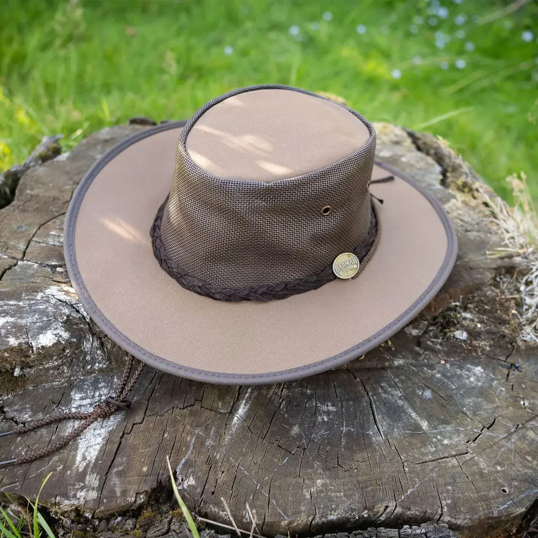 Barmah Drovers Foldaway Cooler Canvas Hat - Image 2