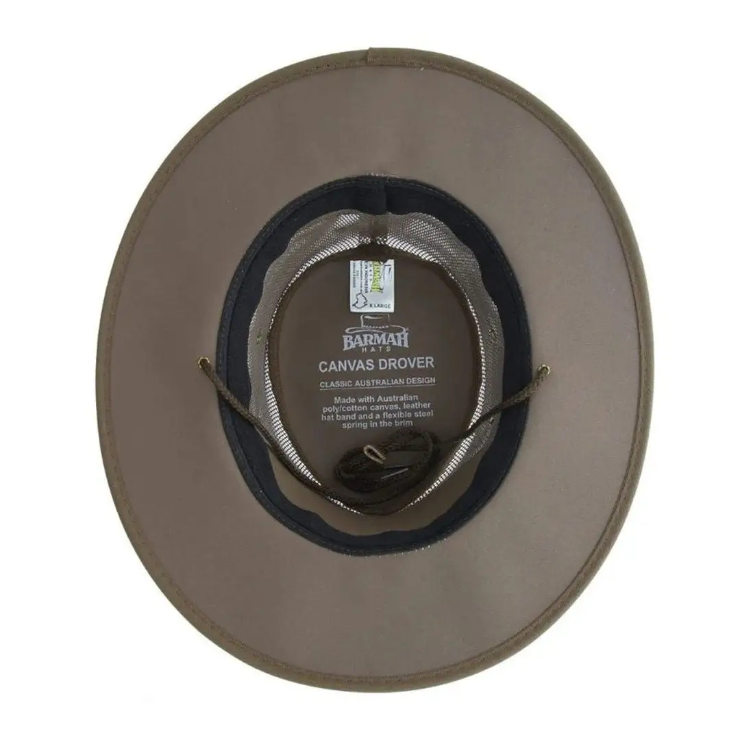 Barmah Drovers Foldaway Cooler Canvas Hat - Image 3