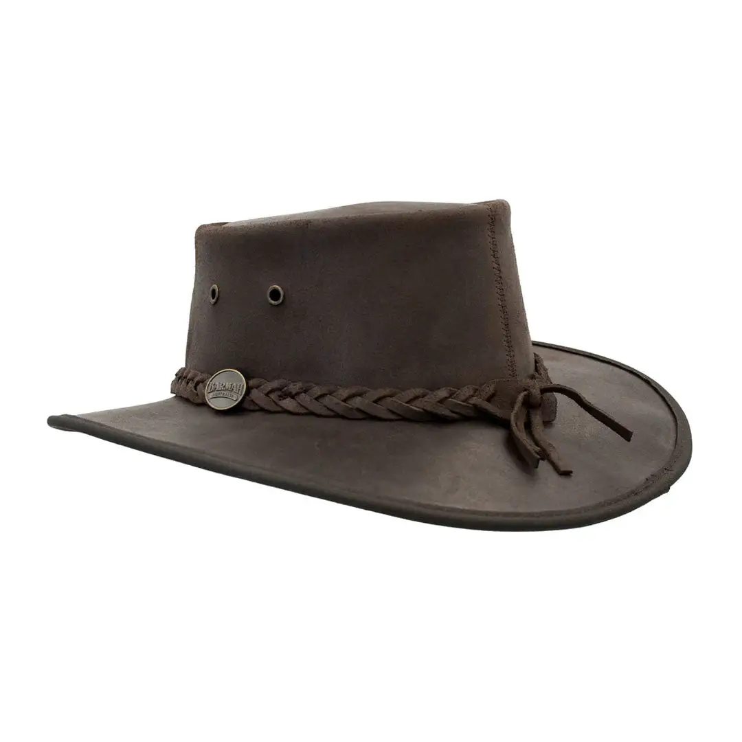 Barmah Squashy Oiled Leather Hat - Image 3