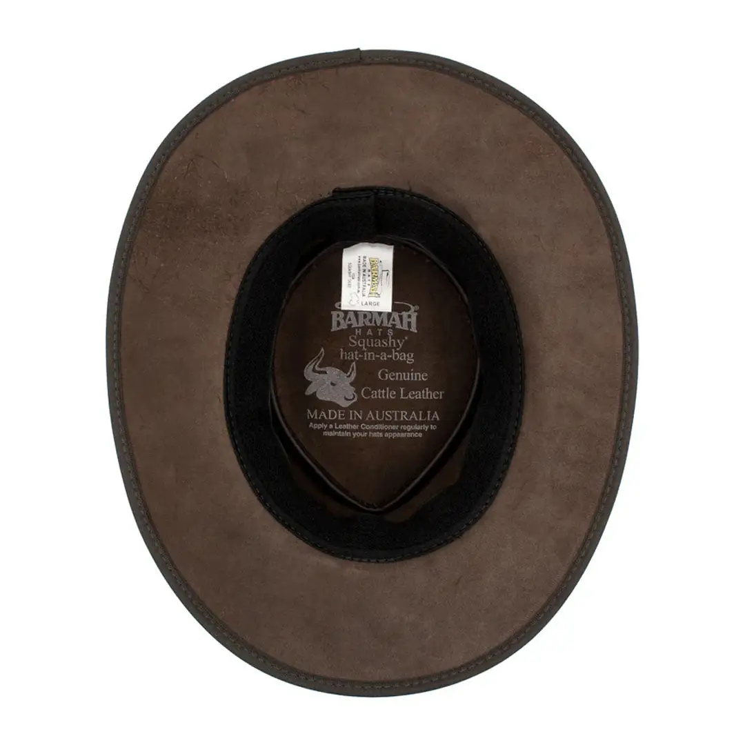 Barmah Squashy Oiled Leather Hat - Image 4