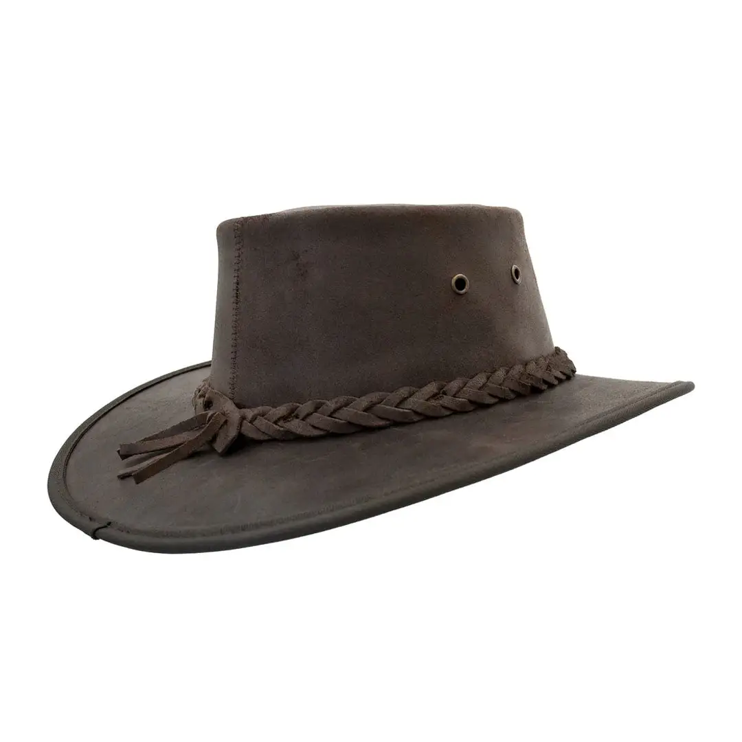 Barmah Squashy Oiled Leather Hat - Image 5