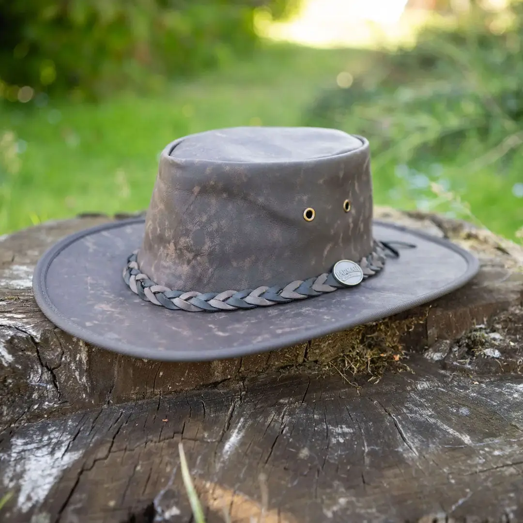 Barmah Squashy Roo Leather Hat - Image 3
