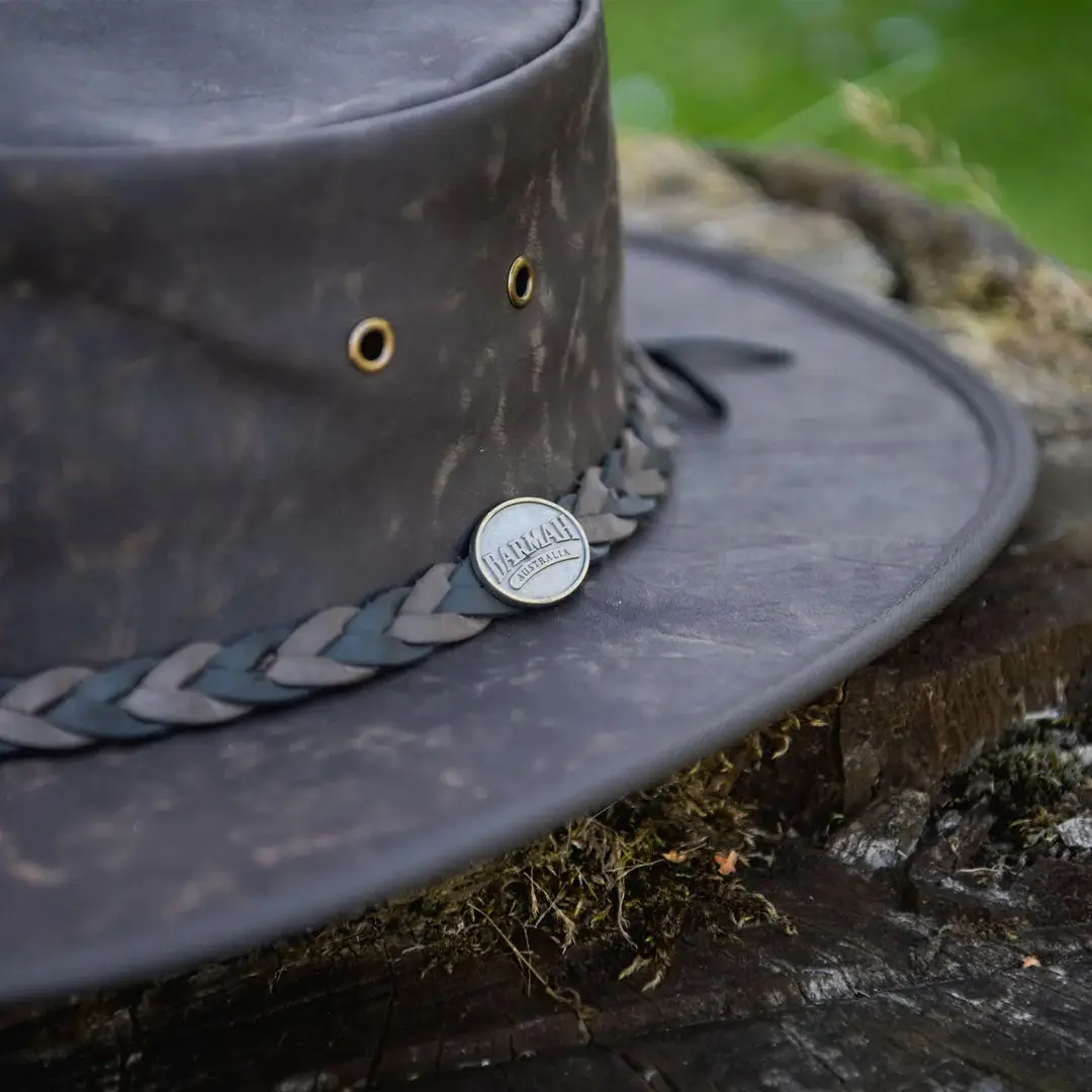 Barmah Squashy Roo Leather Hat - Image 5