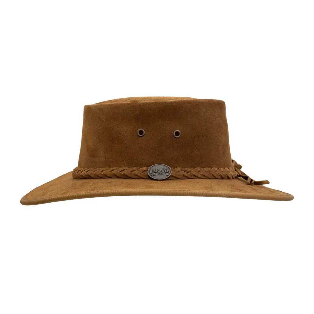Barmah Squashy Suede Leather Hat - Image 3
