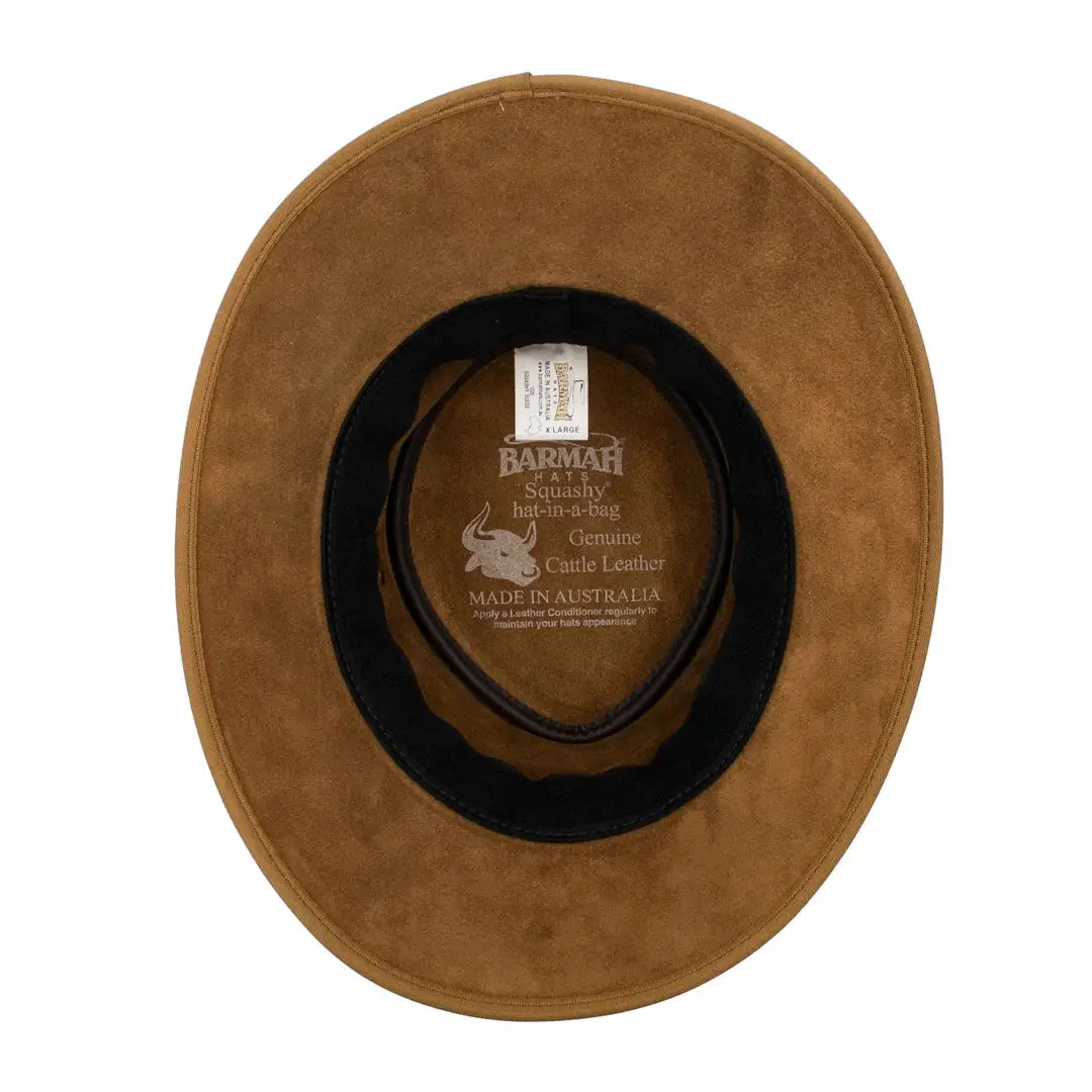 Barmah Squashy Suede Leather Hat - Image 5