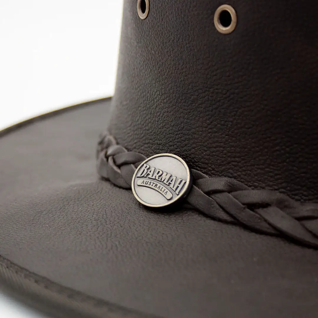 Barmah Sundowner Roo Leather Hat - Image 5