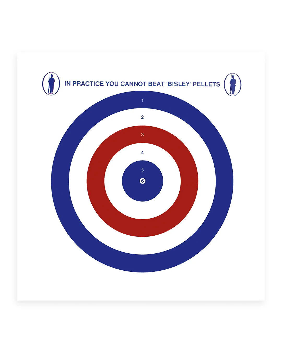 Bisley 17cm Coloured Targets Economy Paper Light Pack of 100