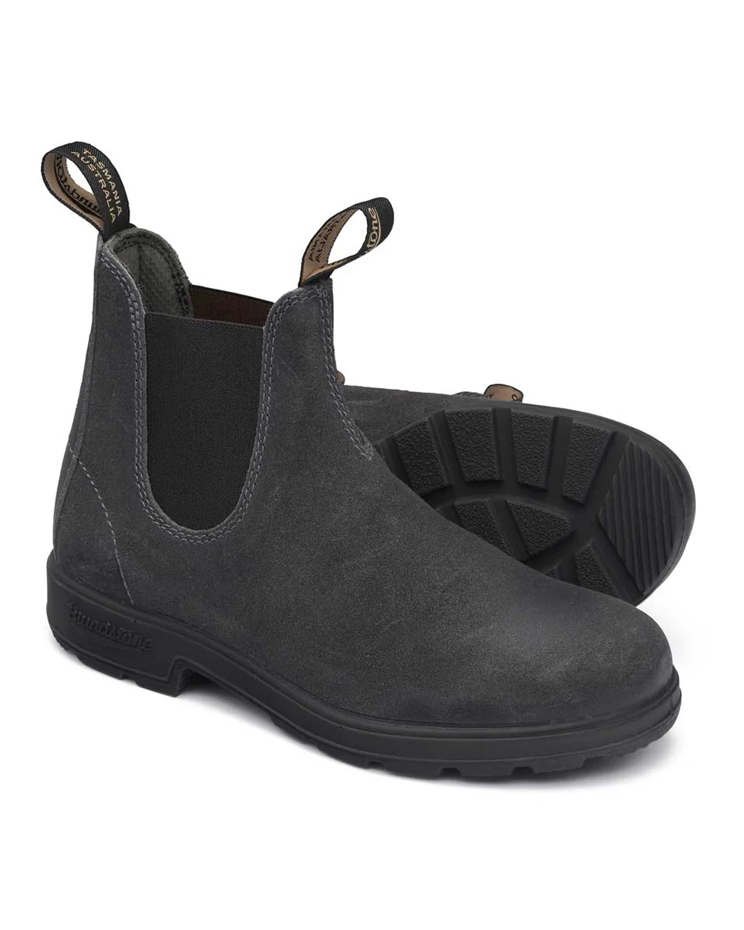 Blundstone 1910 Steel Grey Wax Suede Chelsea Boots