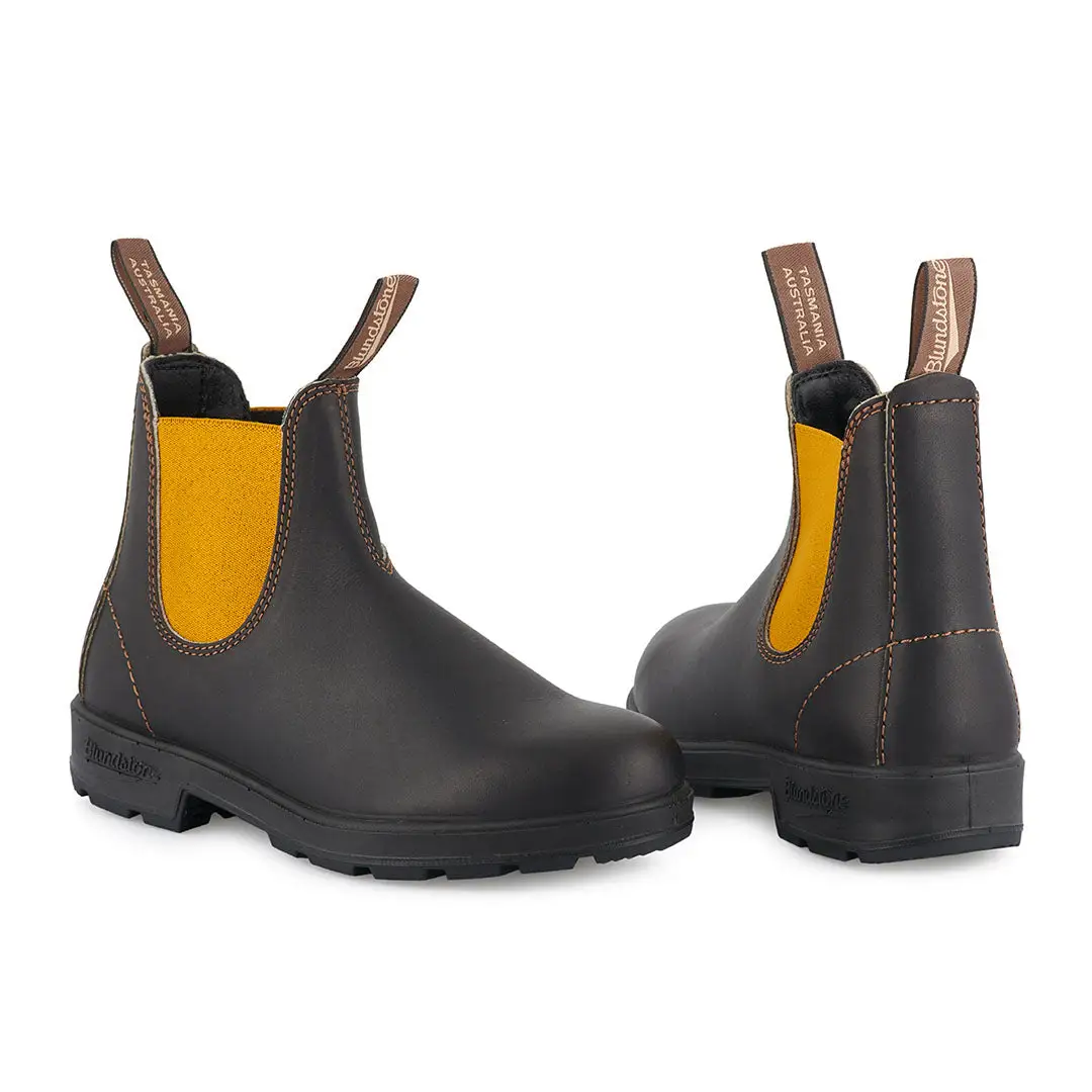 Blundstone 1919 Brown / Mustard Chelsea Boots - Image 4