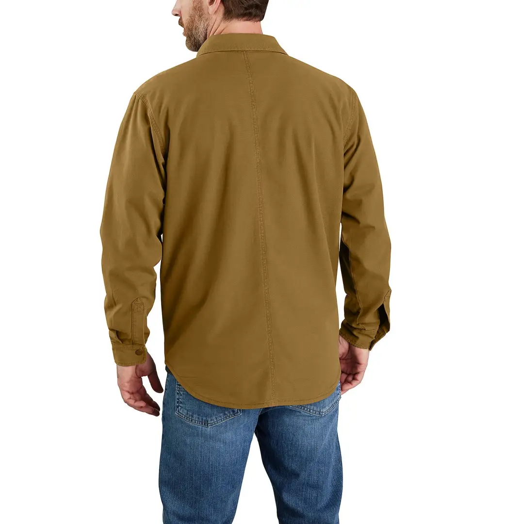 Carhartt Rugged Flex Relaxed Fit Canvas Fleece-Lined Shirt - Image 3