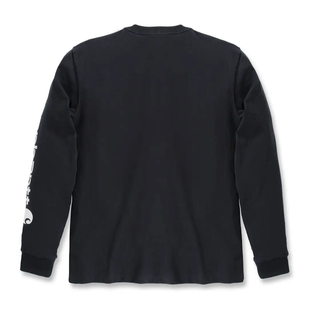 Carhartt Dearborn Relaxed LS Sleeve-Logo T-Shirt - Image 3