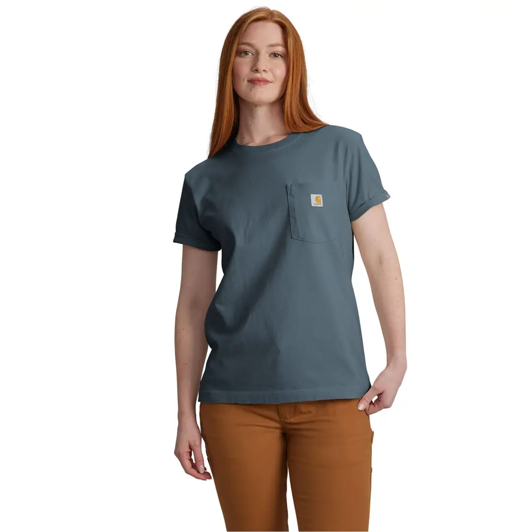 Carhartt Women's Dearborn Rosie Pocket T-Shirt - Image 3