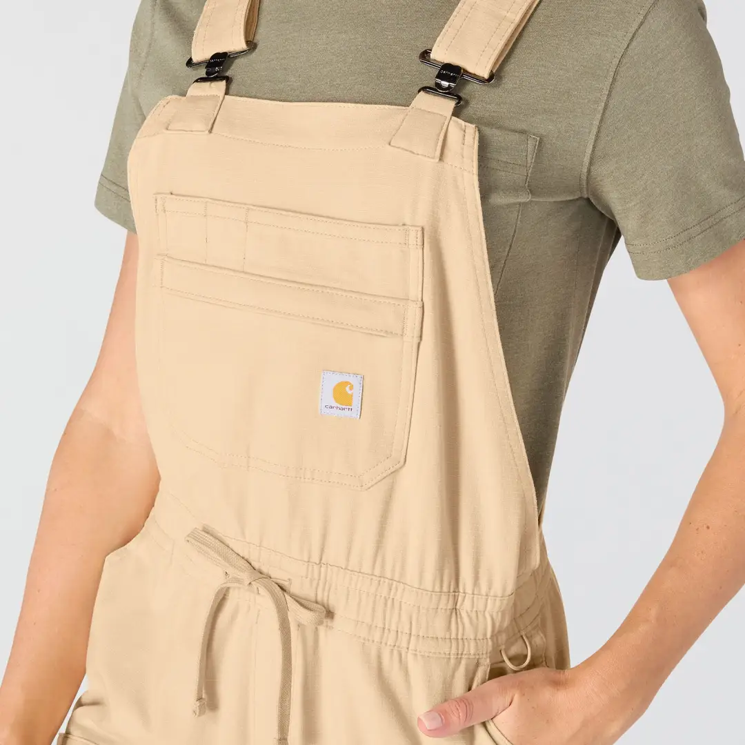 Carhartt Womens Force Ripstop Shortalls - Image 4
