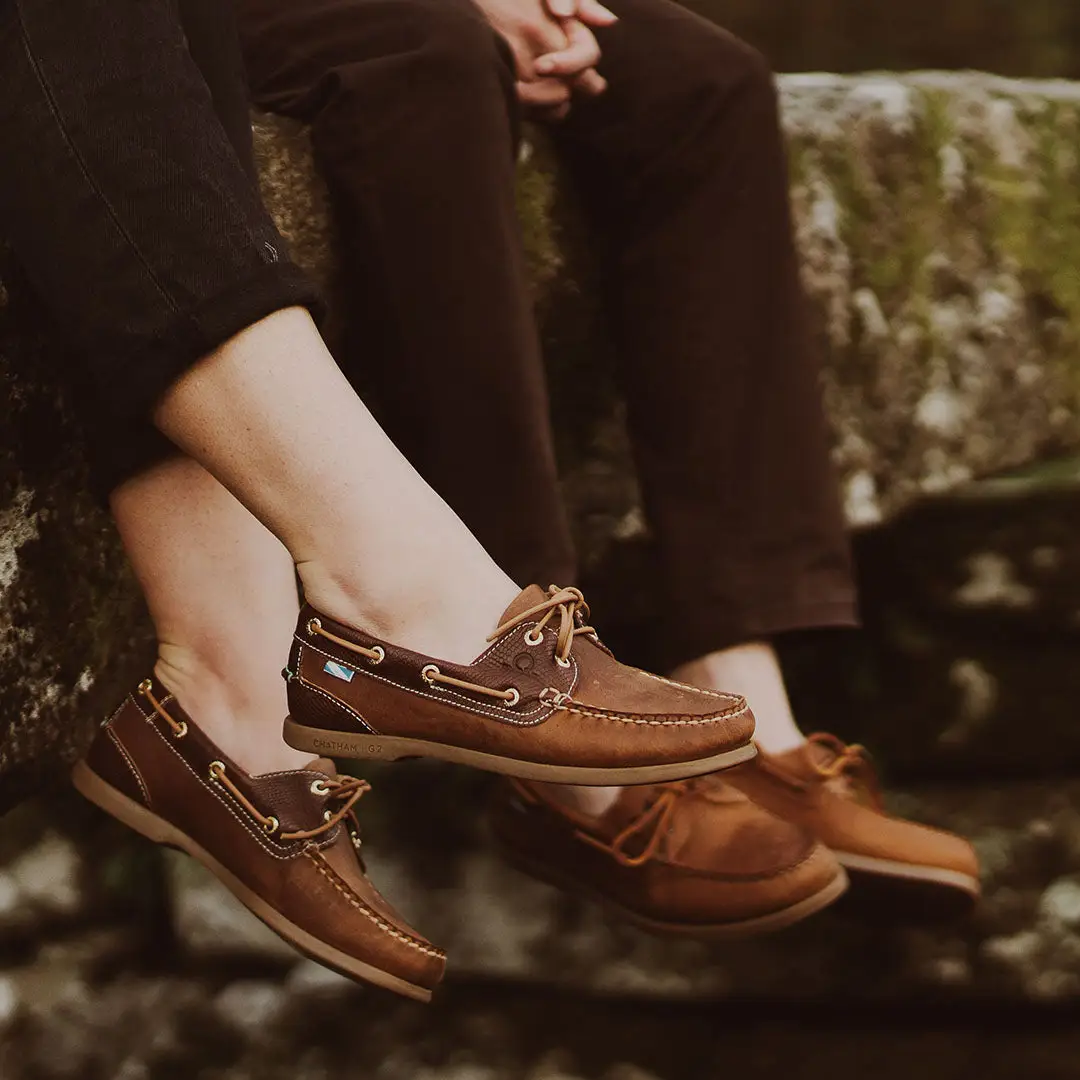 Chatham Deck Lady II G2 Premium Leather Boat Shoes - Image 2