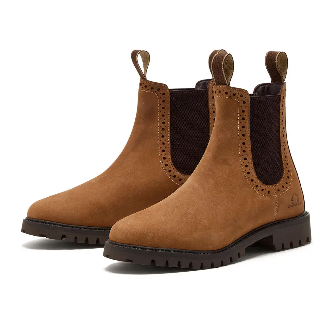 Chatham Moreton Ladies Brogue Chelsea Boots