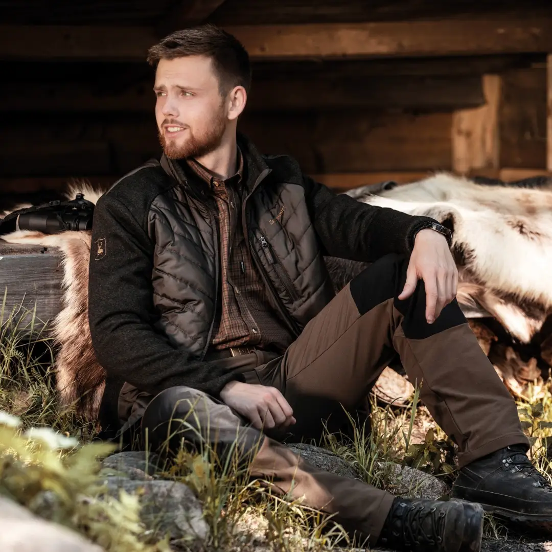 Deerhunter Moor Padded Jacket w. Knitted Sleeves - Image 2