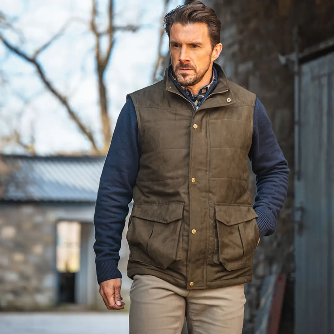 Hoggs Of Fife Glenbervie Quilted Gilet - Image 2