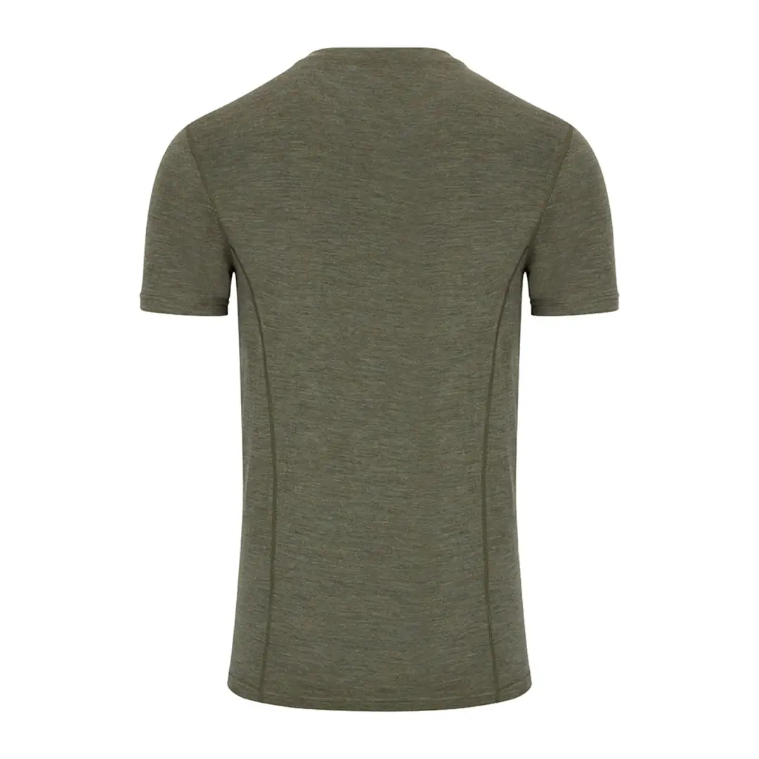 Hoggs of Fife 100% Merino Wool Crew Neck Short Sleeve Top - Image 2