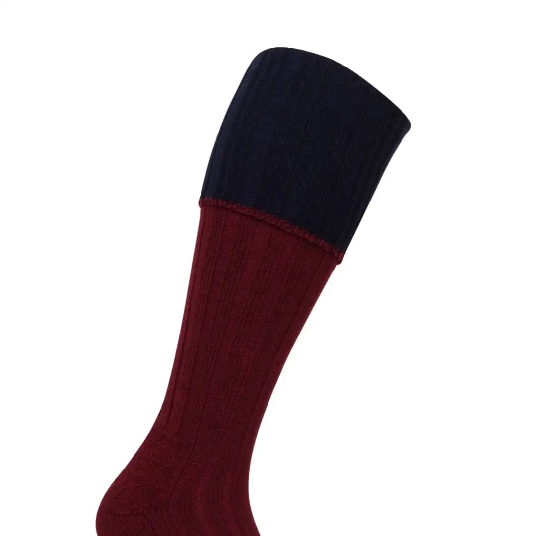 Hoggs of Fife 1901 Contrast Turnover Top Shooting Socks - Image 2