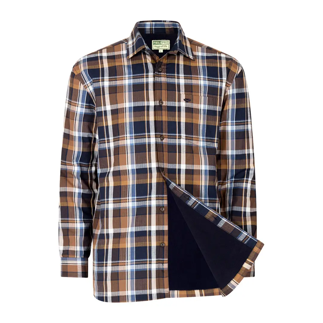 Hoggs of Fife Arran Micro Fleece Lined 100% Cotton Shirt - Image 2