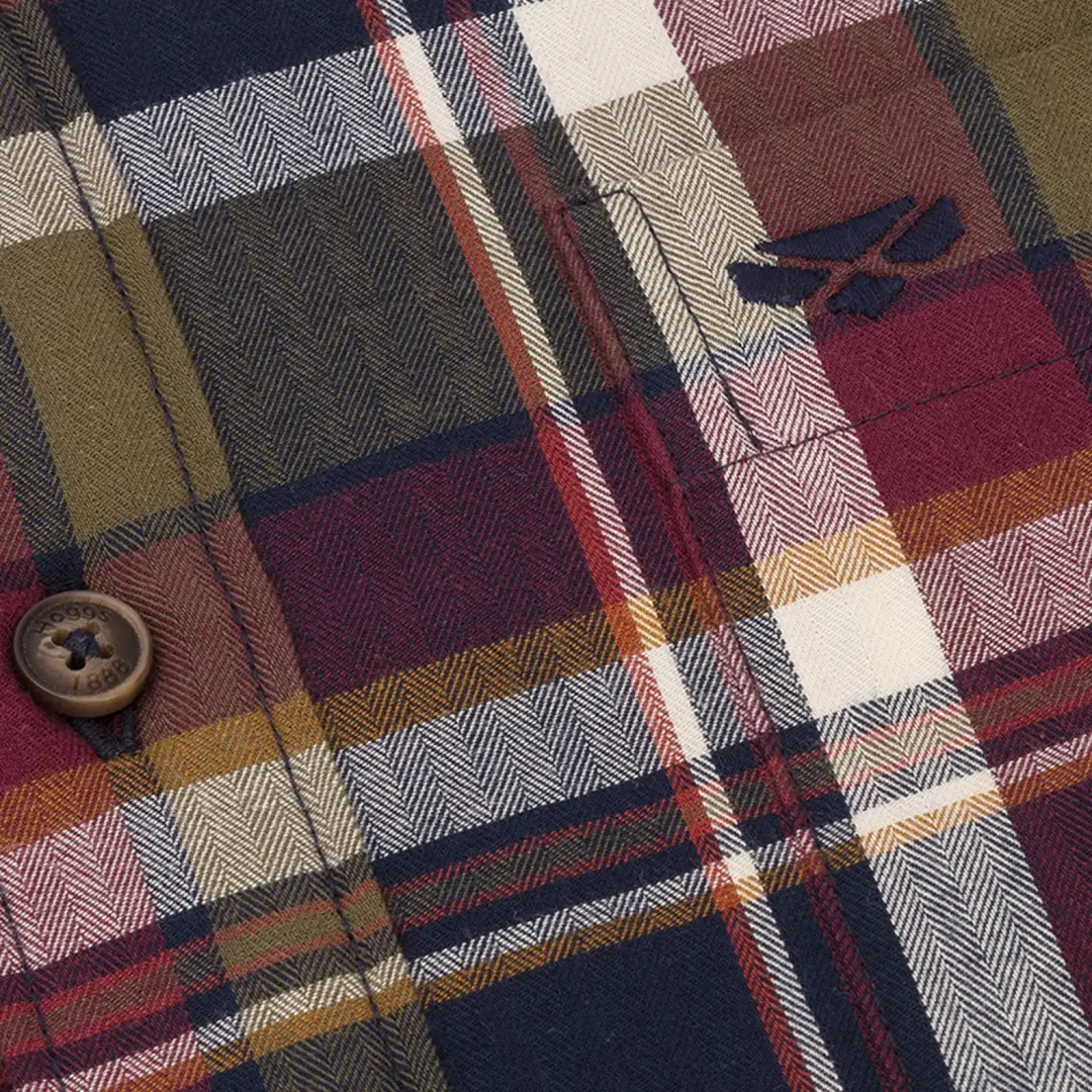 Hoggs of Fife Arran Micro Fleece Lined 100% Cotton Shirt - Image 2