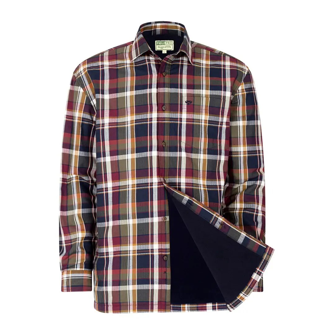 Hoggs of Fife Arran Micro Fleece Lined 100% Cotton Shirt - Image 3