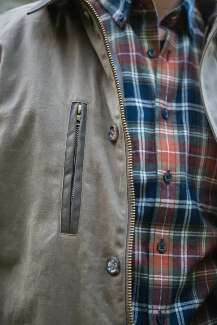 Hoggs of Fife Balerno Waxed Canvas Barn Coat - Image 6