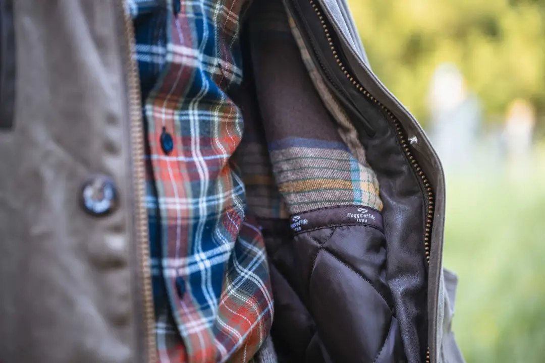 Hoggs of Fife Balerno Waxed Canvas Barn Coat - Image 9
