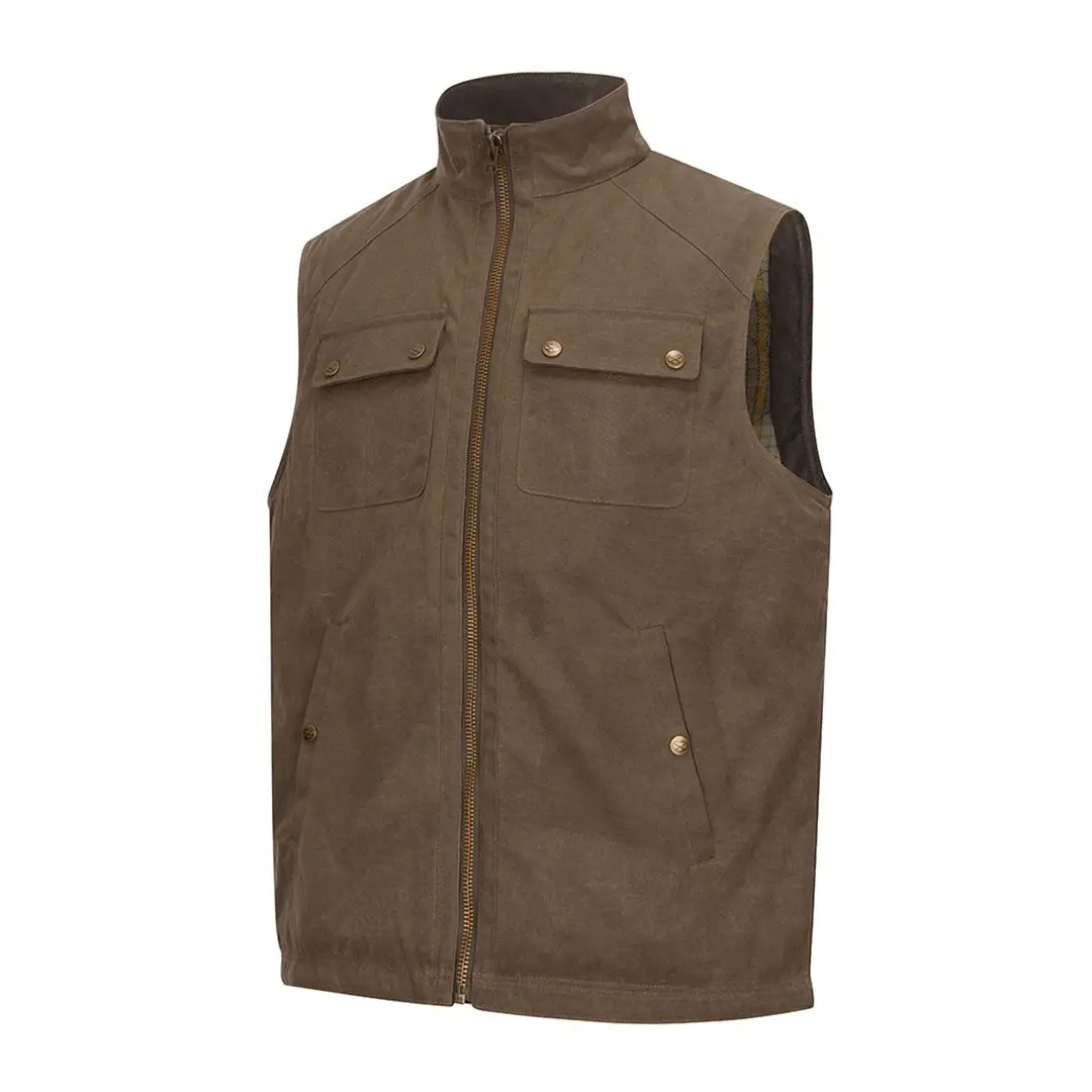 Hoggs of Fife Balfour Waxed Canvas Gilet
