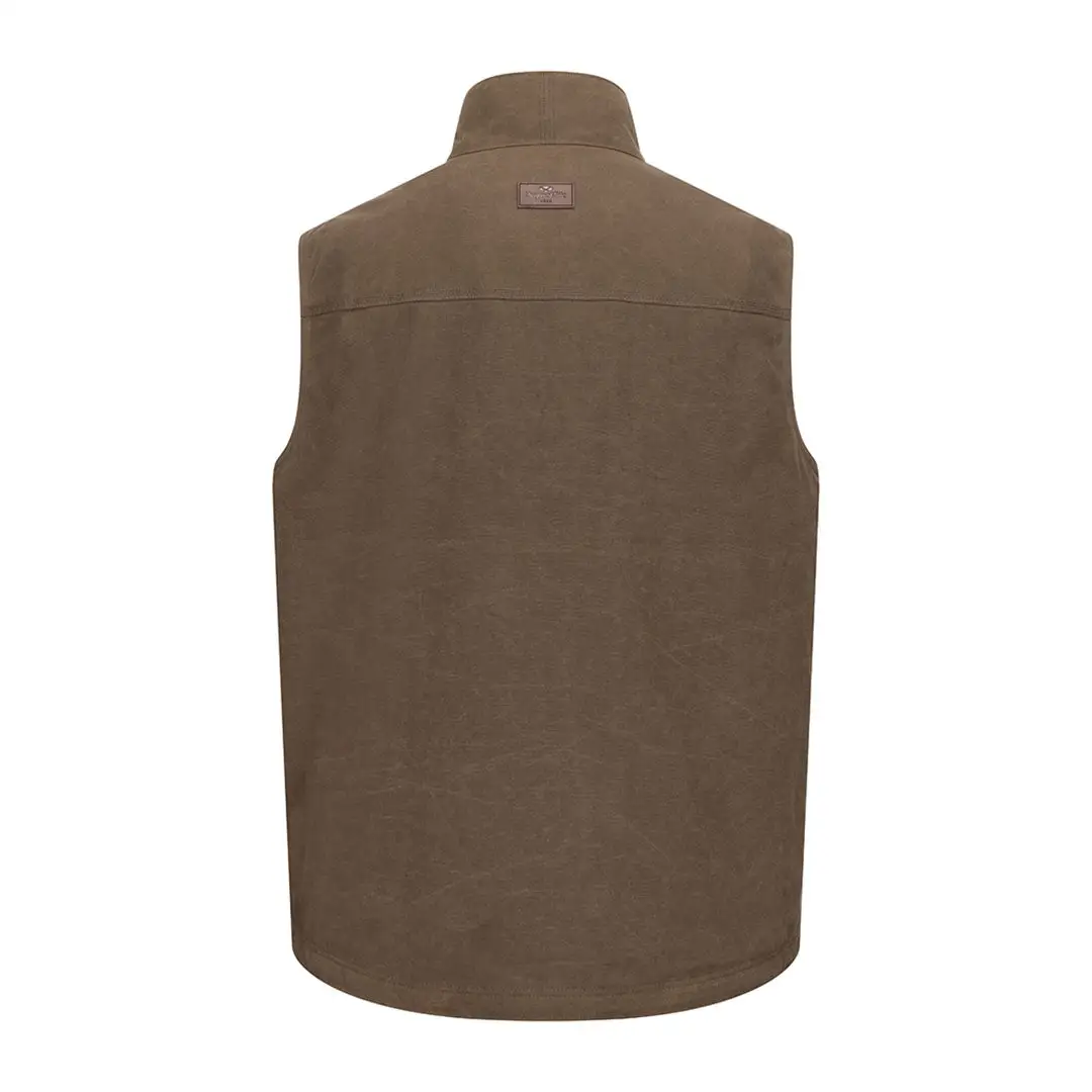 Hoggs of Fife Balfour Waxed Canvas Gilet - Image 2