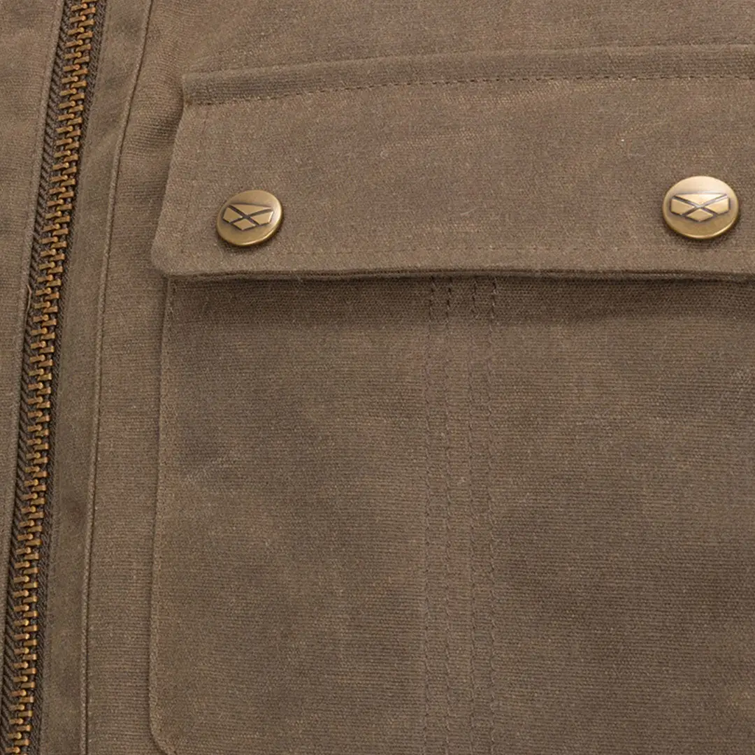 Hoggs of Fife Balfour Waxed Canvas Gilet - Image 3
