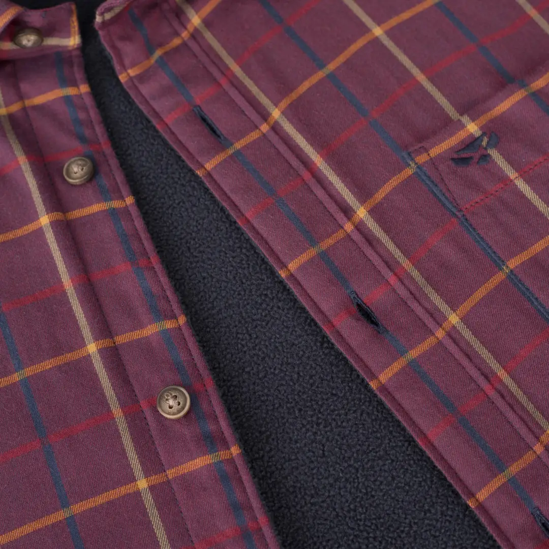 Hoggs Of Fife Bramble Fleece Lined Shirt - Image 3