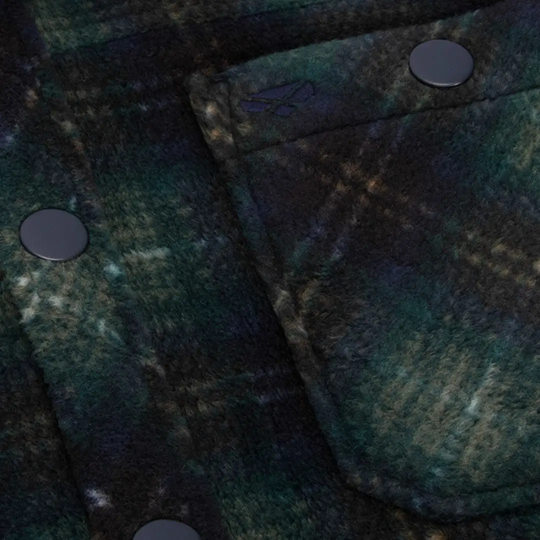Hoggs of Fife Broxburn Fleece Shacket - Image 4