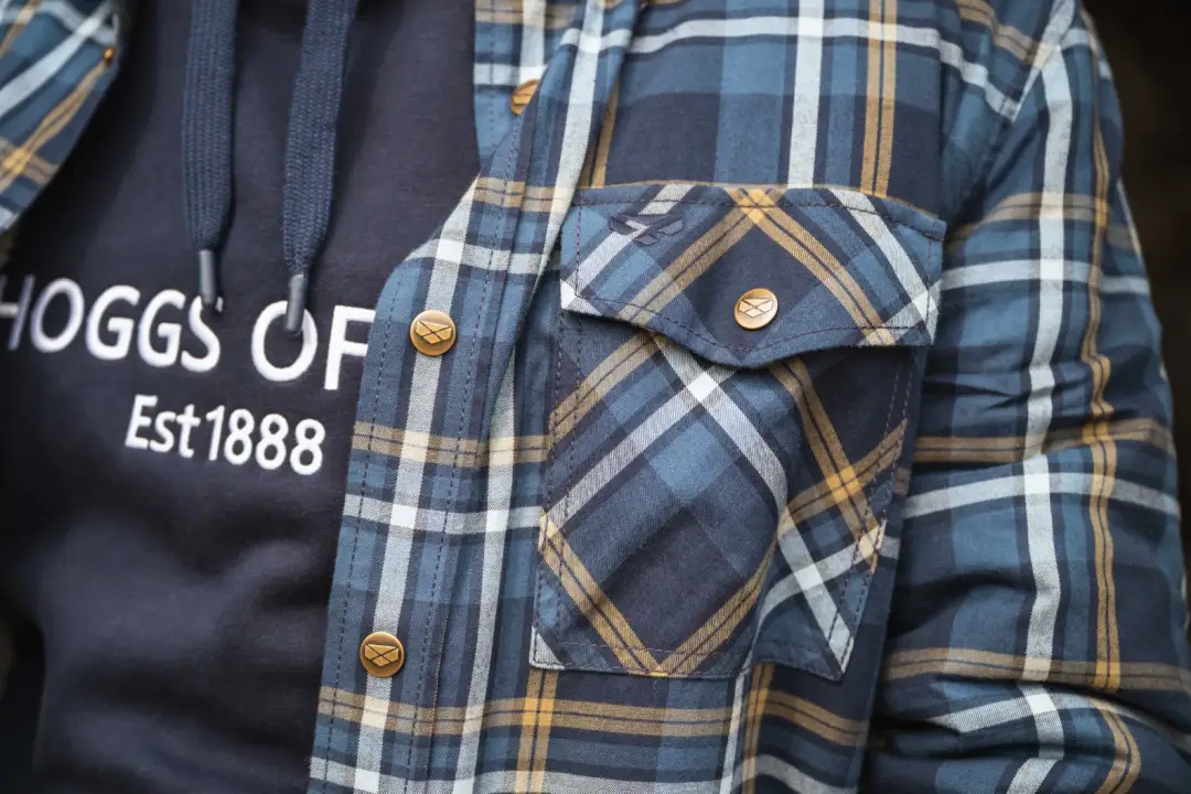 Hoggs of Fife Brunton Sherpa Lined Shacket - Image 7