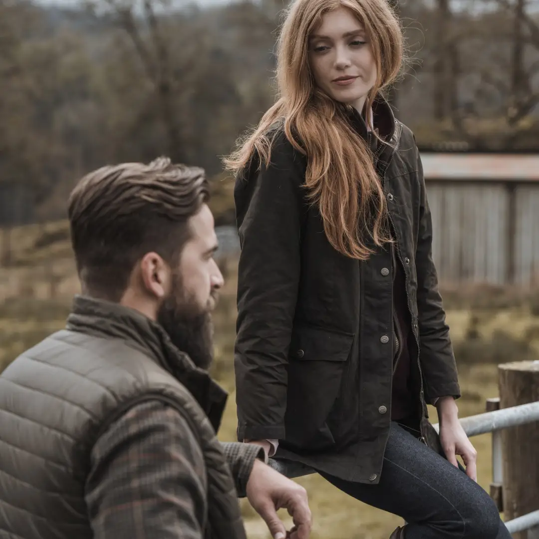 Hoggs of Fife Caledonia Ladies Wax Jacket - Image 4
