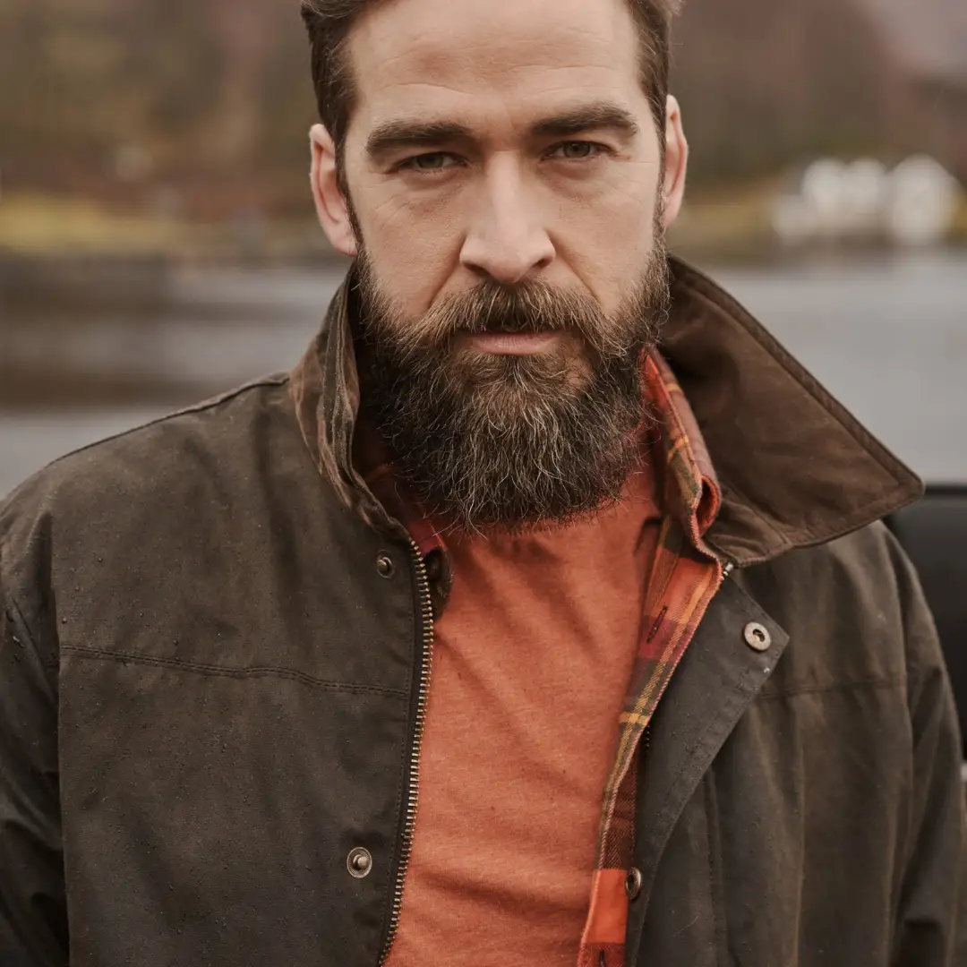Hoggs of Fife Caledonia Men's Wax Jacket - Image 2