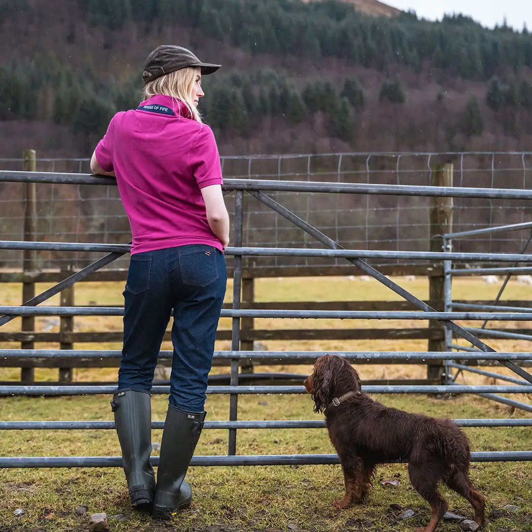 Hoggs of Fife Cora Ladies Pique Polo Shirt - Image 4