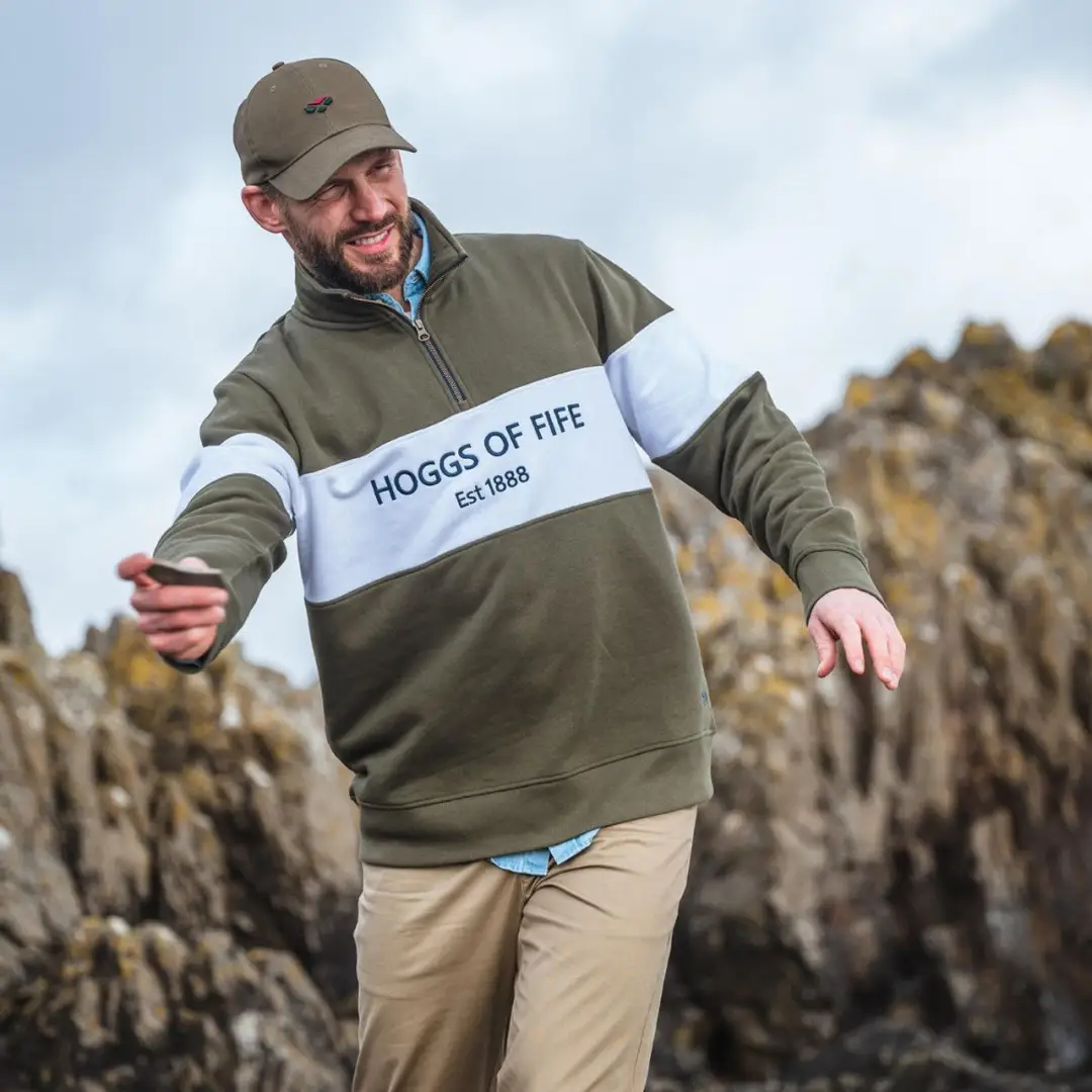 Hoggs Of Fife Dumfries 1888 Gents 1/4 Zip Sweatshirt - Image 2