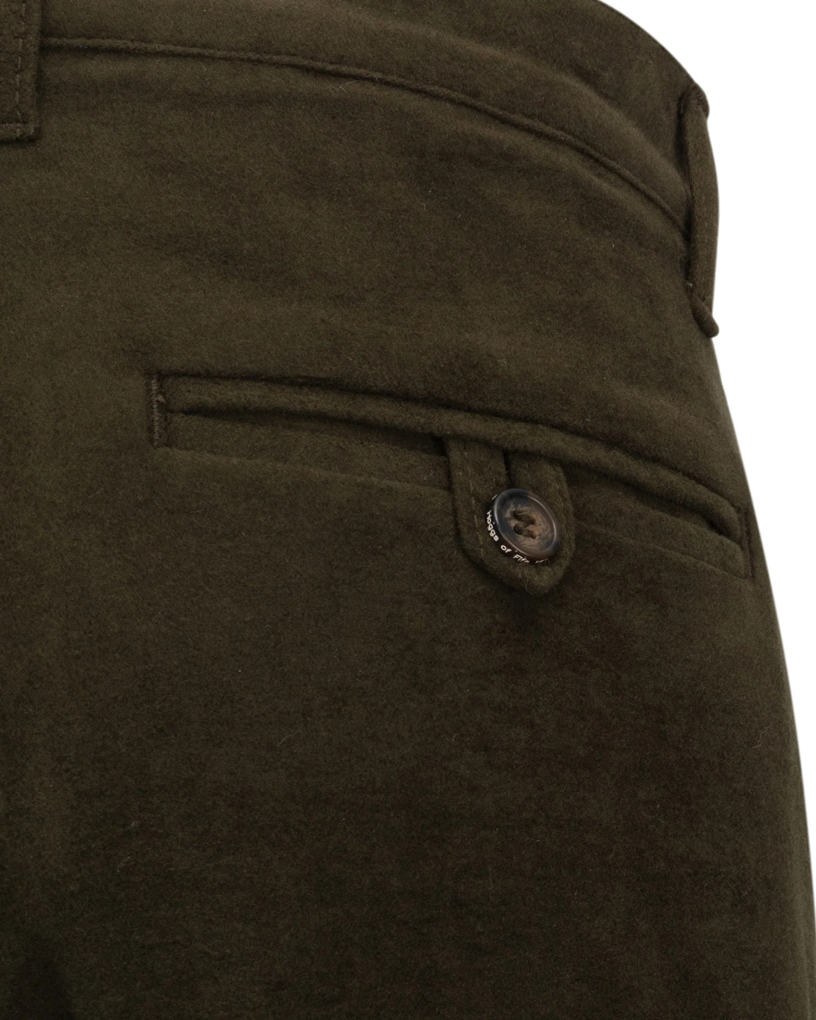 Hoggs of Fife Durness Moleskin Breeks - Olive Green - Image 3